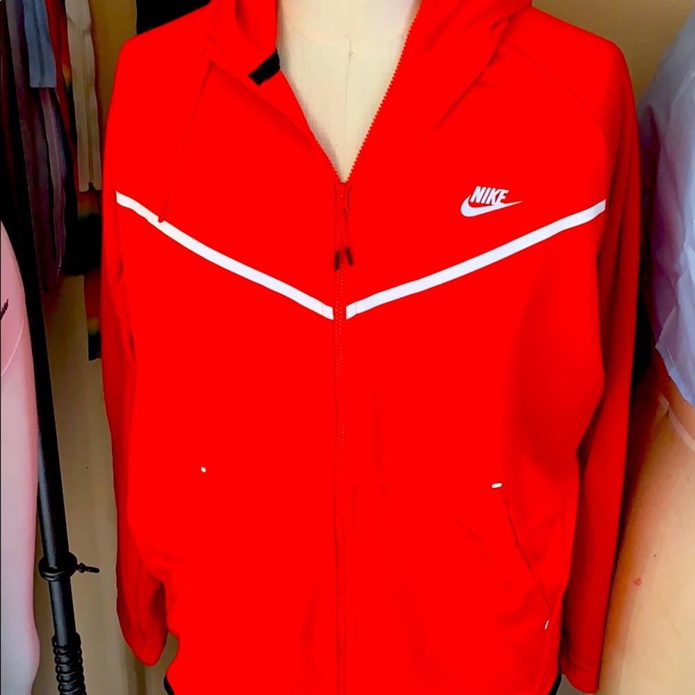 Nike hooded jacket orange 3XL only worn once